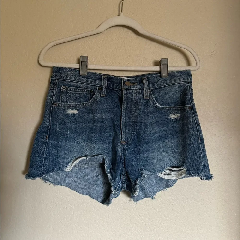 Denim Forum Aritzia the‎ ex boyfriend shorts sz 28 denim shorts cut off